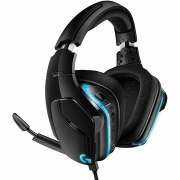 Casques avec Microphone Logitech G635 Bleu Noir Multicouleur Noir/Bleu