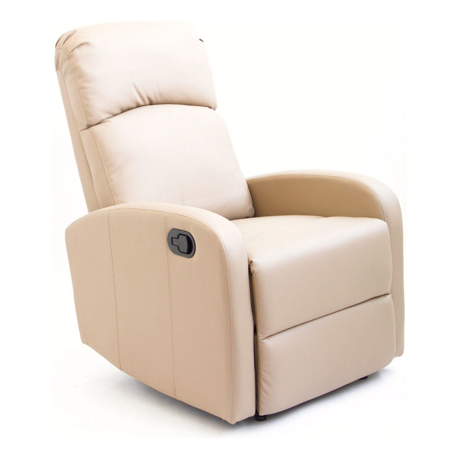 Fauteuil Inclinable Astan Hogar Relax Manuel Marron Clair Cuir synthétoqie