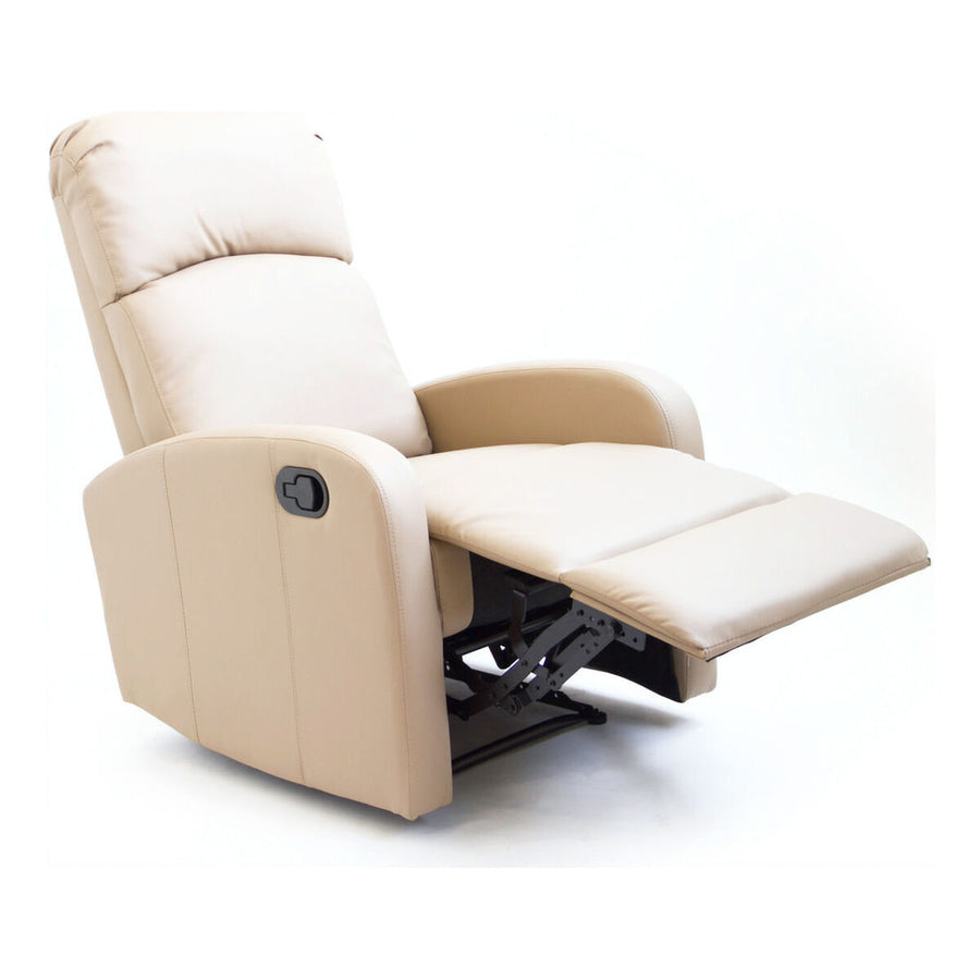 Fauteuil Inclinable Astan Hogar Relax Manuel Marron Clair Cuir synthétoqie