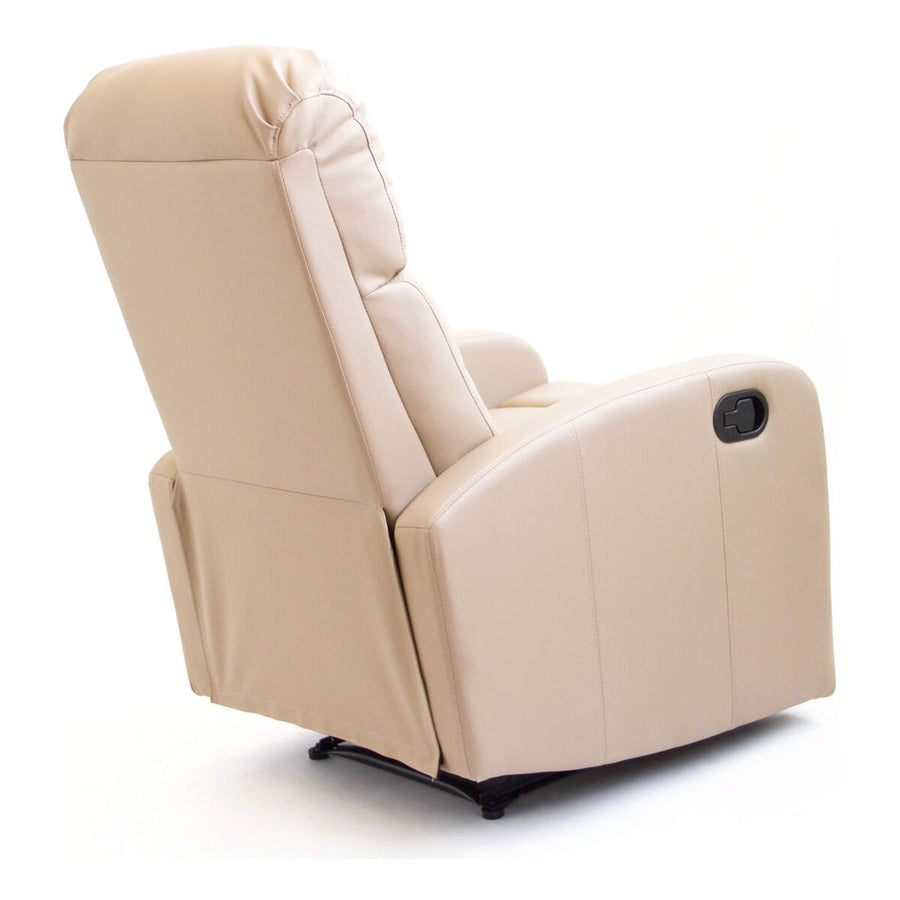 Fauteuil Inclinable Astan Hogar Relax Manuel Marron Clair Cuir synthétoqie